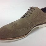 New HUGO BOSS Cortios Beige Casual Wingtip Oxford Lace-Up Dress Shoes $275