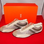 GENUINE HUGO BOSS 276 TAUPE MIX MENS SHOES SIZE 43 US 10