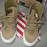 VANS WTAPS OLIVE DRAB BROWN SK8 HI OG LX SIZE 9 US BRAND NEW UNWORN RECEIPT