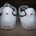 Hugo Boss orange mens sneakers black & white US 8.5 Europe 41 Boss orang