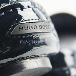 HUGO BOSS BLACK LABEL NAVY BLUE DRIVING SHOES DRIVIO 100% LEATHER NEW SZ 9 42