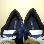 Men’s Diesel Leather Black Blue Casual Sneakers Shoes US 10 EUR 43