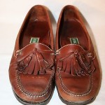 COLE HAAN Men’s Size 10.5 LOAFERS Slip-On TASSLE Shoes Brown Leather