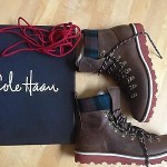Cole Haan Mens boot Air Hunter.Hiker.BT Cigar/Plaid