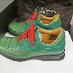 Cole Haan Mens Shoes Air Conner Green Croc Print 7.5 M