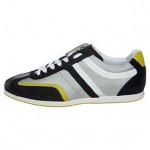 NIB HUGO BOSS ORANGE MENS CASUAL SILVANS FASHION SNEAKERS SHOES BLUE 11 $150