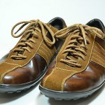 COLE HAAN MENS TWO TONE BROWN SUEDE OXFORDS SNEAKERS SHOES Size 10M