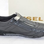 Diesel Men’s “Keep” Black Leather Velcro Fashion Sneaker Size 10.5 M EU 44