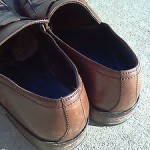 Hugo Boss Mens Shoes Brown Leather Loafer Slip On sz 10 US Made in Italy EUC