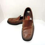 Cole Haan Nike Air Brown Leather Slip On Loafers Shoes Size 10 M
