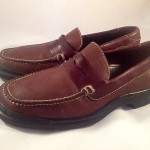 Cole Haan Nike Air Shoes Brown Leather Loafers Slip On Mens Size 9 M C03133