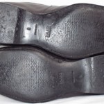 Hugo Boss Mens Dark Gray Leather Loafer Shoes Sz. 8 *Made In Italy*