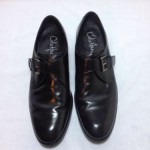 Cole Haan Nike Air Black Leather Slip On Loafers Strap Buckle  Men’s 9 1/2 M