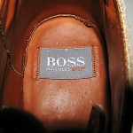 BOSS HUGO BOSS TAUPE SUEDE LACE UP BOOTS Sz UK 11 / US 12