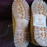 NEW MENS TIMBERLAND BOOTS SIZE 10 1/2 M  YELLOW LEATHER