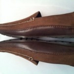 COLE HAAN Mens Slip On Driving Moccassin Loafer Shoe Brown Leather Nubuck Sz 13M