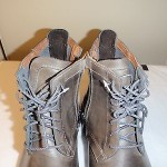 Timberland Mens Ankle Boots #3300 Ek City 6″ Zip Slush Grey Leather SIZE 9