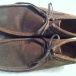 clarks wallabees Mens 12 Brown Leather