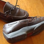 Mens Brown Casual Leather Cole Haan Country Driving Moccasin Shoes size 8
