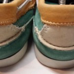 Mens Cole Haan Green / Orange Suede Boat Shoe US Size 9.5 M