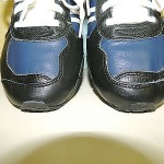 Men’s Diesel Leather Black Blue Casual Sneakers Shoes US 10 EUR 43