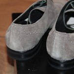 Brand New w Box Hugo Boss Suede Grey Wingtip Shoes for Men, Size US 10