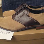 Cole Haan Carter Saddle Mens Shoes Size 10.5 Milkshake Suede/Brown