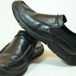 PRIVO By Clarks Mens Shoes Size 8M Black Leather Loafers