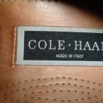 COLE HAAN made in ITALY Black Woven Leather Oxfords 9.5 D Basketweave