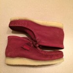 Clarks Original Supreme Wallabee Men US 8.5 Red Nubuck Leather Shoe Boot 63444