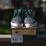 Vans Men California Chukka Del Pato Flannel Shoes Duck boot Black Green