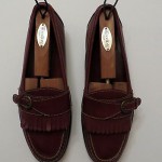 COLE HAAN HAND SEWN BROWN LEATHER SLIP ON LOAFERS 9M NEW HEEL!