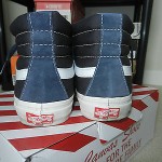 VANS WTAPS NAVY SK8 HI OG LX SIZE 9 US PRE OWNED BOX RECEIPT EXCELLENT COND