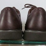 Mens size 10 W dark brown leather Clarks lace tie oxford waterproof casual shoes