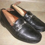 black leather COLE HAAN men’s slip on Horsebit Loafer size 11 M