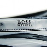 HUGO BOSS BLACK LABEL NAVY BLUE DRIVING SHOES DRIVIO 100% LEATHER NEW SZ 9 42