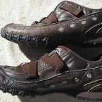 DIESEL FOOTWEAR EXPLORER BROWN LEATHER VELCRO SHOES MENS SIZE 7.5; GUC