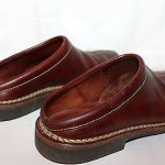 COLE HAAN Country Brown Leather Slip On Mules Exposed Stitching Mens Sz 10.5 M