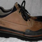 CLARKS MENS WATERPROOF MUCKERS SHOES SIZE 10 M TAN SUEDE W/ RUBBER TOE $175