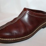 COLE HAAN Country Brown Leather Slip On Mules Exposed Stitching Mens Sz 10.5 M