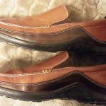 Cole Haan Tan Brown Nike Air Loafers Shoes Size 11 1/2 11.5 Mens Slip On EUC