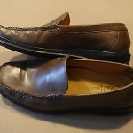 Mens Cole Haan-Brown Nike Air-Slip on Shoes