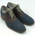 Cole Haan Air Colton Saddle | Brown Leather, Navy Canvas, Nike Air, sz 12, w/box