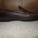 Mens New Cole Haan Brown Leather Loafers Shoes 9 M Rubber Soles