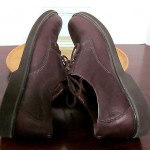 Mens size 10 W dark brown leather Clarks lace tie oxford waterproof casual shoes