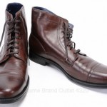 Cole Haan C10867 Nike Air 11.5 Mahogany brown leather Ankle Cap Toe boot shoe