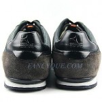 HUGO BOSS ORANGE LABEL GRAY ORLENDO SHOES SNEAKERS LEATHER NYLON NEW SIZE 10 43