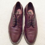 COLE HAAN Country Made in Italy Mens Brown Leather Toe Cap Oxfords ~ Size 10M