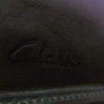 Mens size 10 W dark brown leather Clarks lace tie oxford waterproof casual shoes