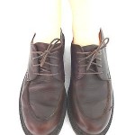 COLE HAAN MENS COMFORT LACE UP BROWN LEATHER OXFORDS SIZE 7.5 B